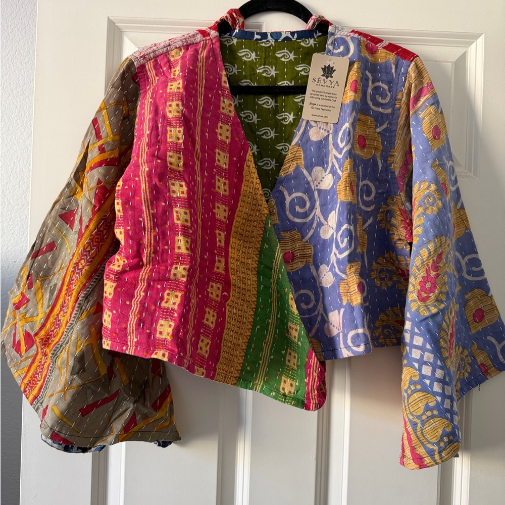 Reversible Kantha Butterfly Top